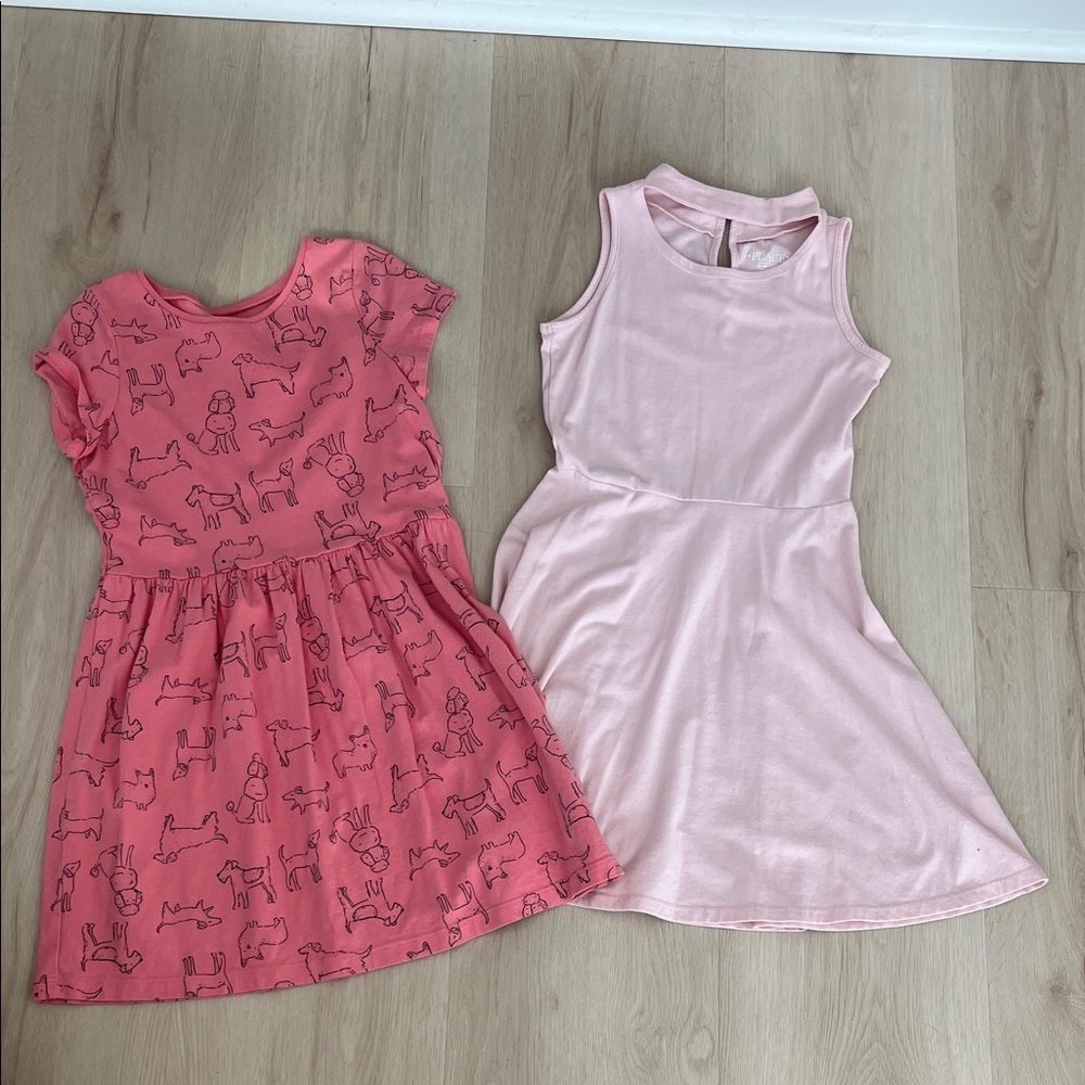 Pink Kids Dresses Set
